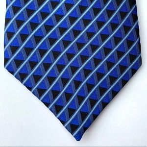 Stanley Blacker men's blue and black tie